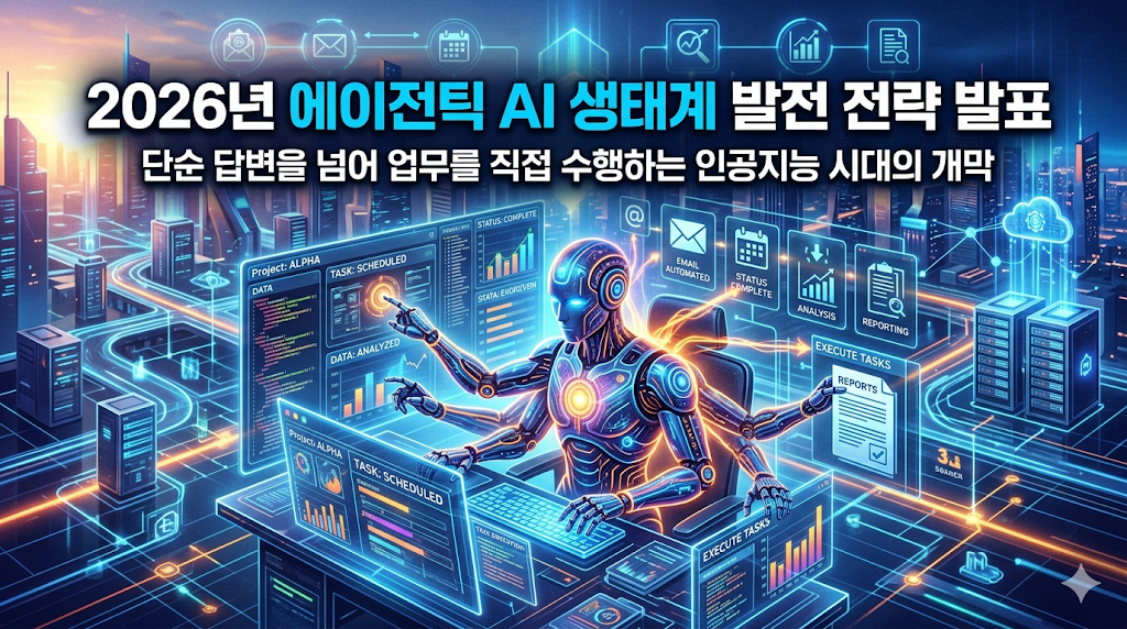 정부 에이전틱 AI 생태계 발전 전략 발표: 단순 답변을 넘어 업무를 직접 수행하는 인공지능 시대의 개막