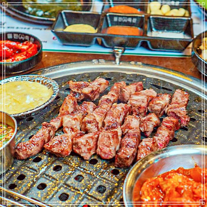 건대 입구 맛집 오도독 갈비, 이베리코 꽃목살, 꼬들살