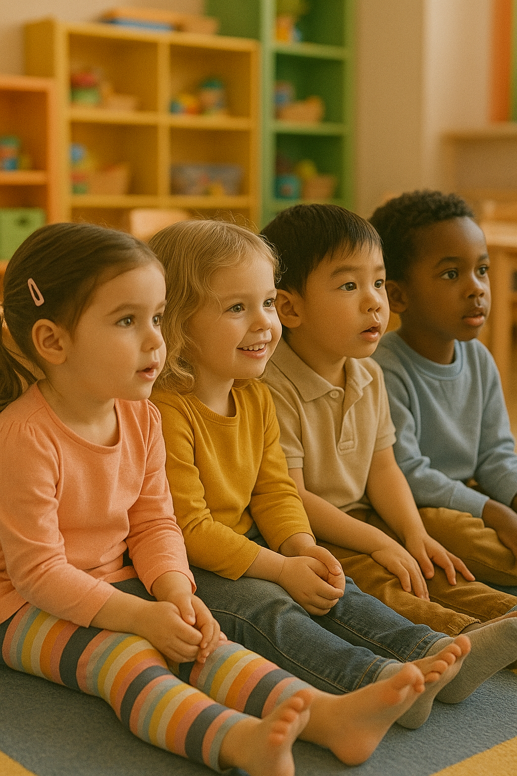 어린이집 적응중인 아이들