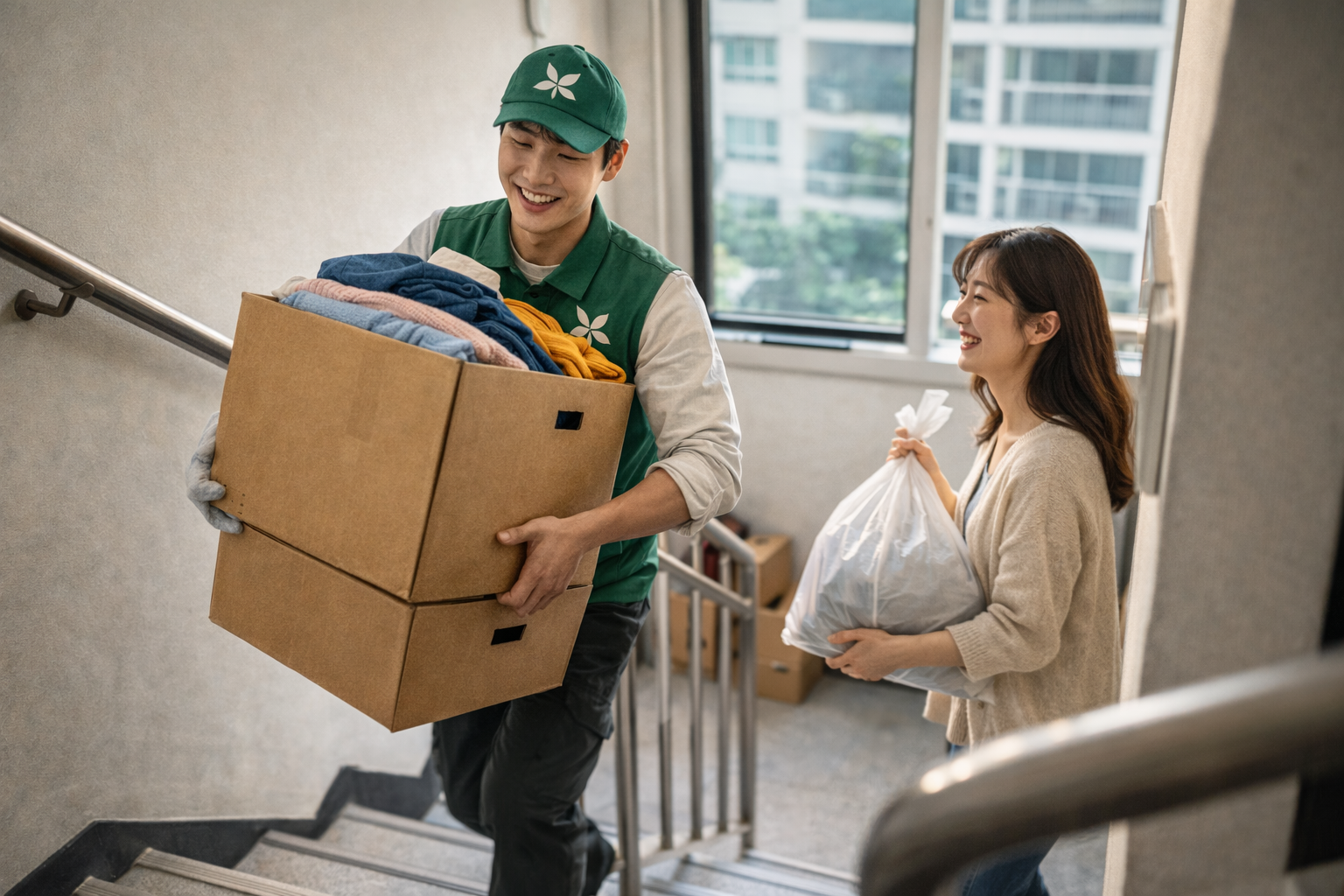 아름다운 가게 방문 수거, 이렇게 신청하면 더 쉬워요