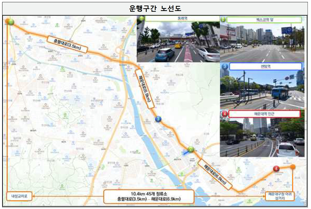 부산 자율주행 버스 노선