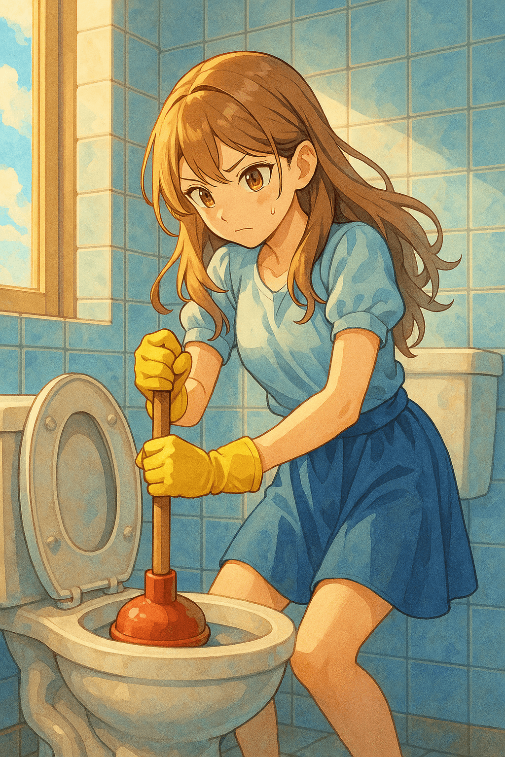 변기 뚫는 꿈 해몽