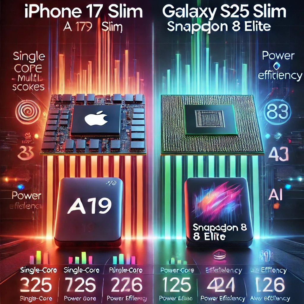 아이폰 17 슬림 vs 갤럭시 S25 슬림 비교