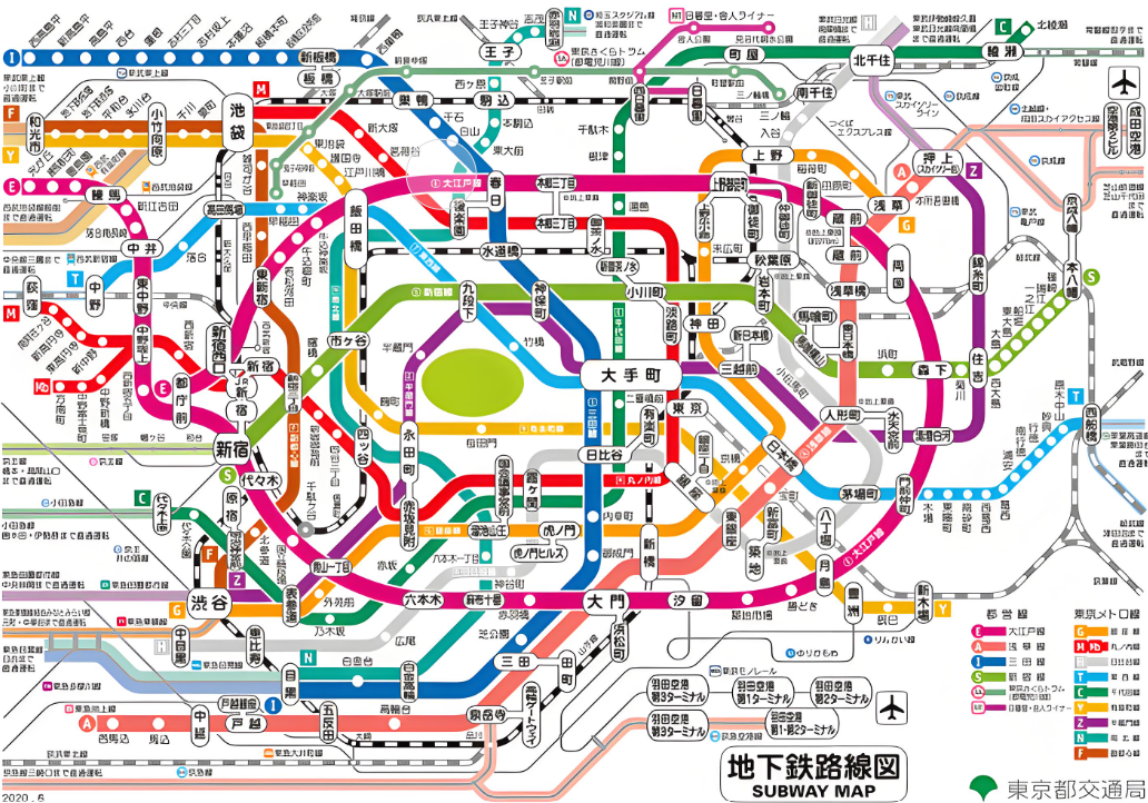 도쿄지하철노선도