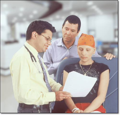 암치료 중인 아내와 남편