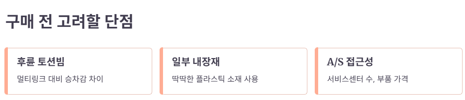 구매 전 고려할 단점