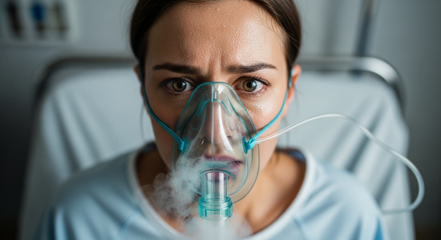 폐렴 증상&amp;#44; 숨소리가 거칠고 쌕쌕거림