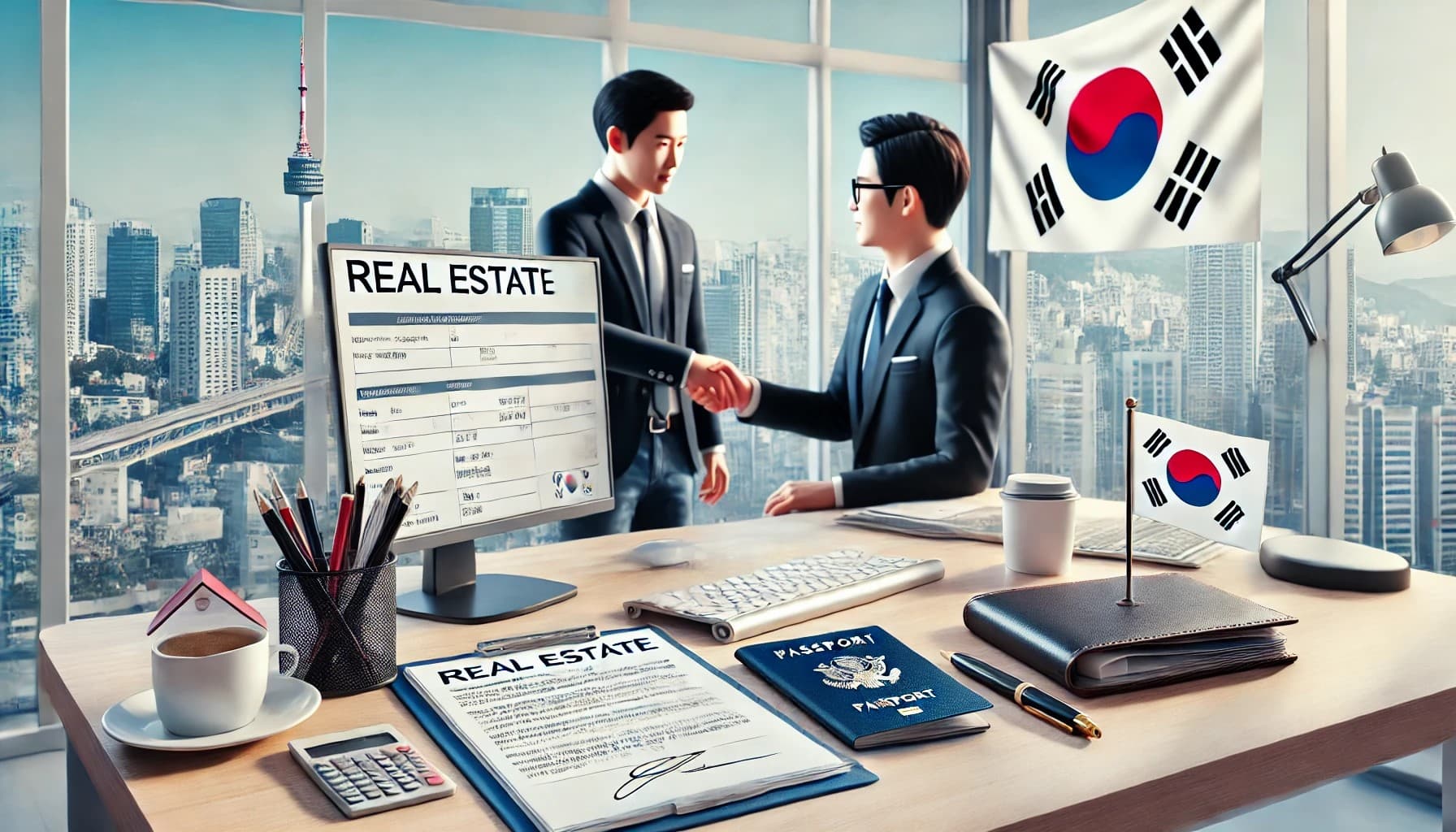 외국인 매수인 거래하는 장면 인포그래픽