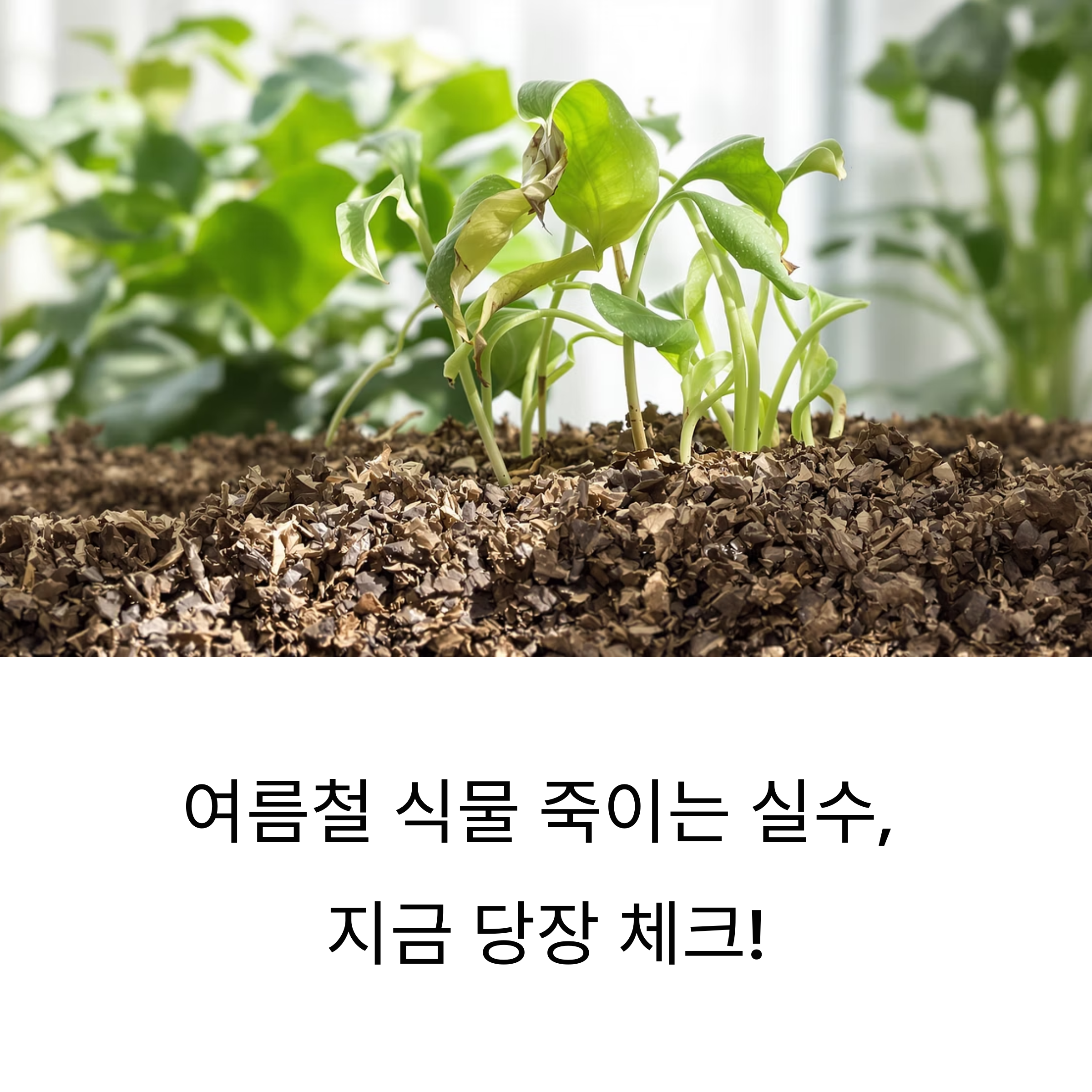 여름철 식물 죽이는 실수