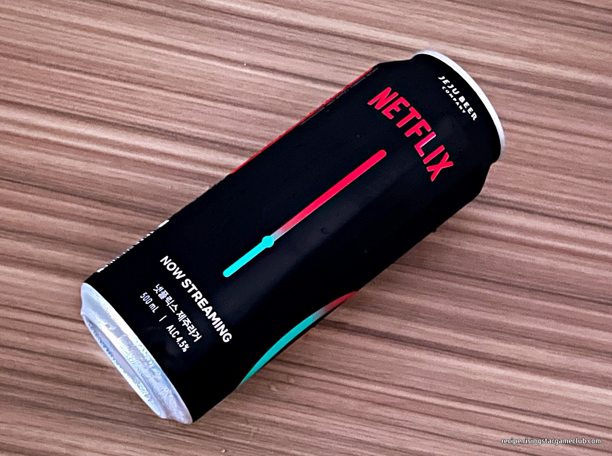 넷플릭스 제주라거 Chill (NETFLIX JEJU Lager Chill) 뒷면 디자인