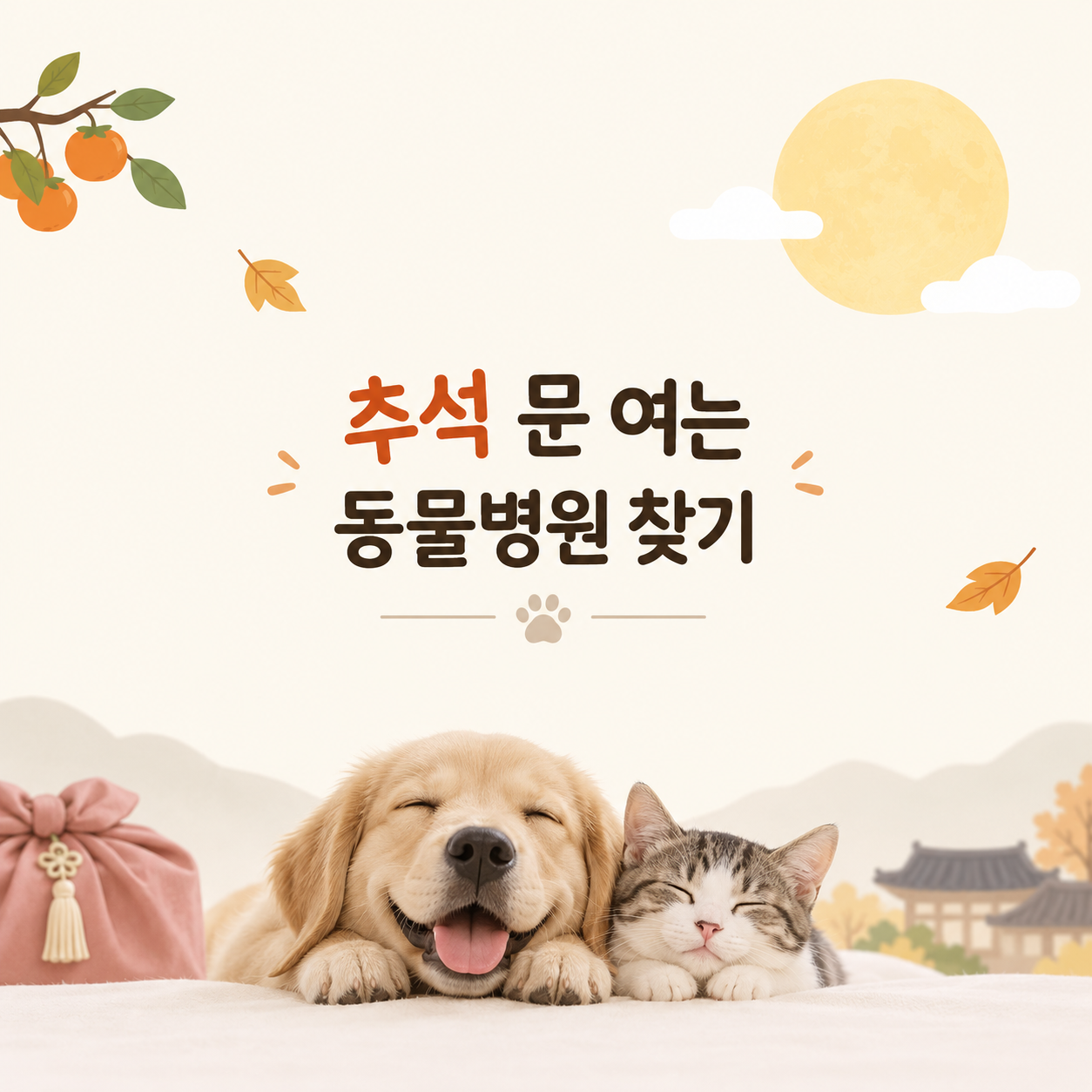 2026 추석 동물병원 찾는법