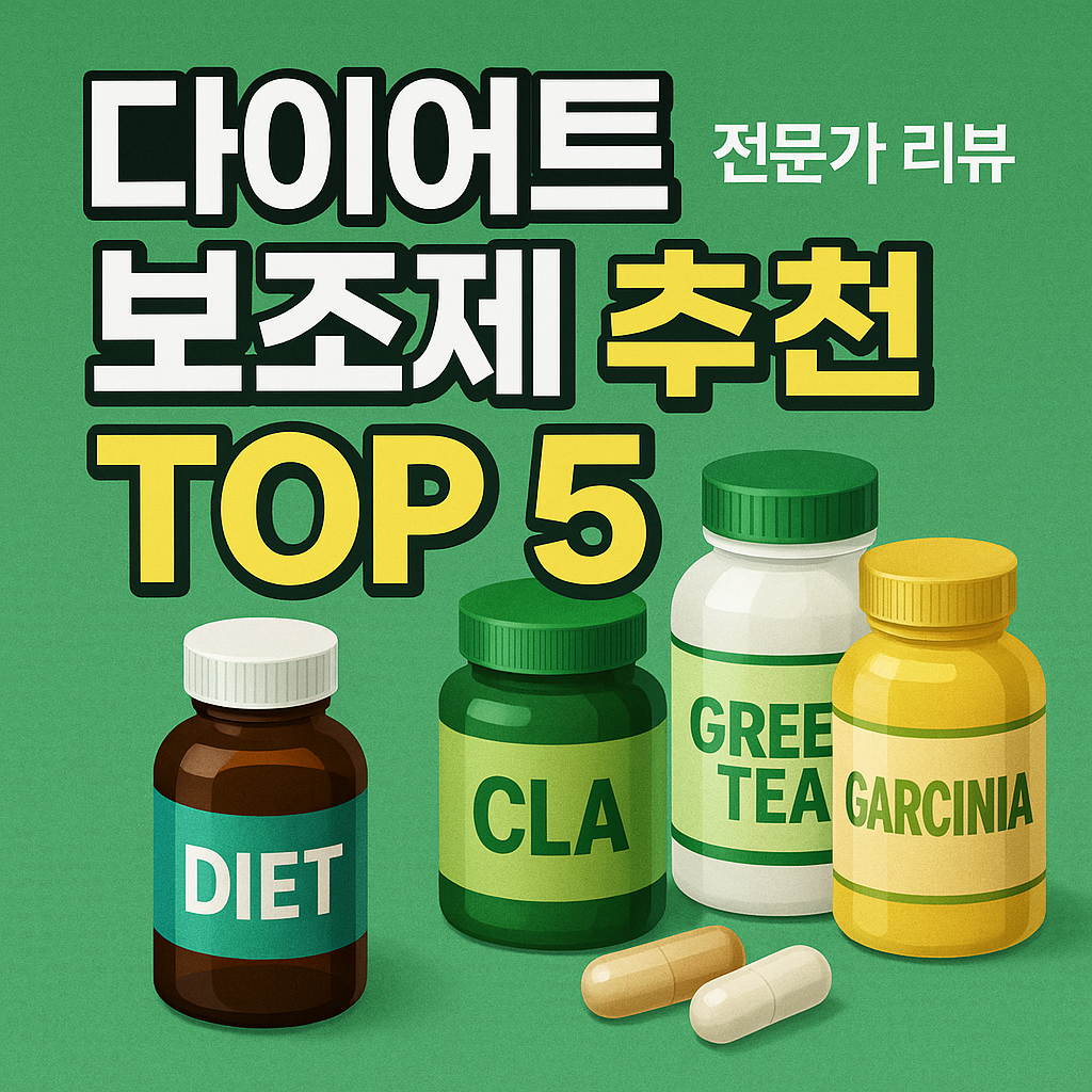 과학적 근거와 전문가 리뷰를 바탕으로 엄선한 다이어트 보조제 TOP5! 가르시니아, CLA, 녹차추출물 등 안전하고 효과적인 성분을 비교 분석합니다.