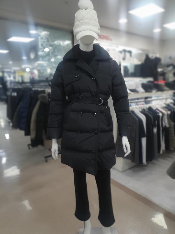 제이디엑스 JDX 여성 더블 버튼 덕 다운 점퍼 X2SWWDW81BK