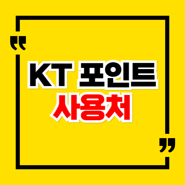 KT 포인트 사용처 및 등급별 혜택