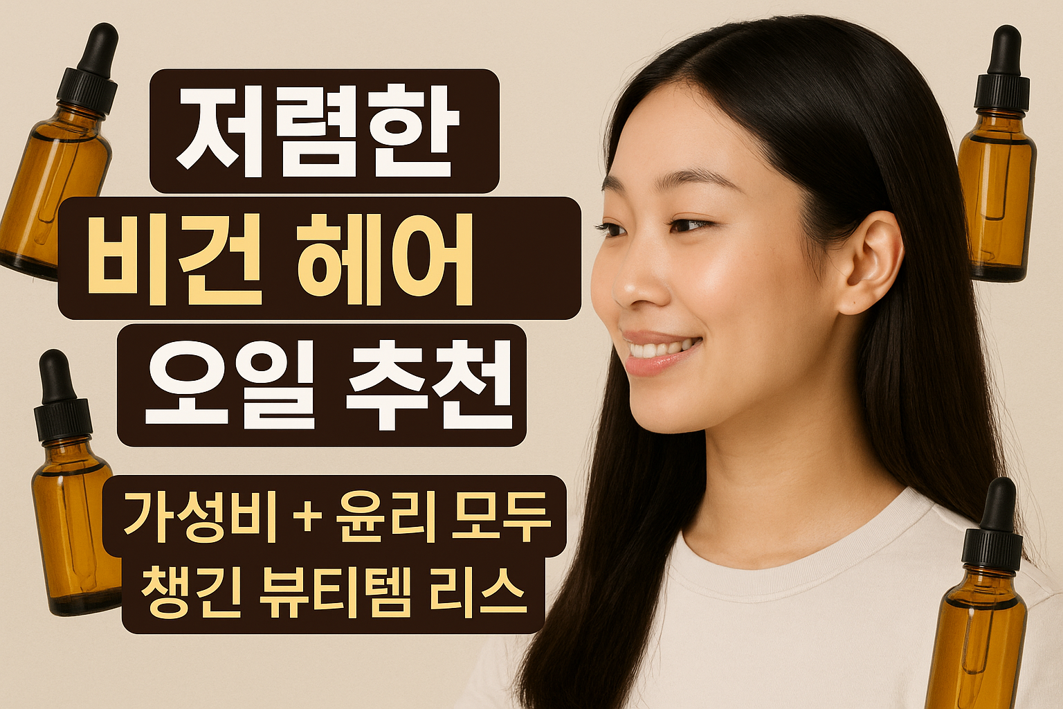 비건 헤어 오일