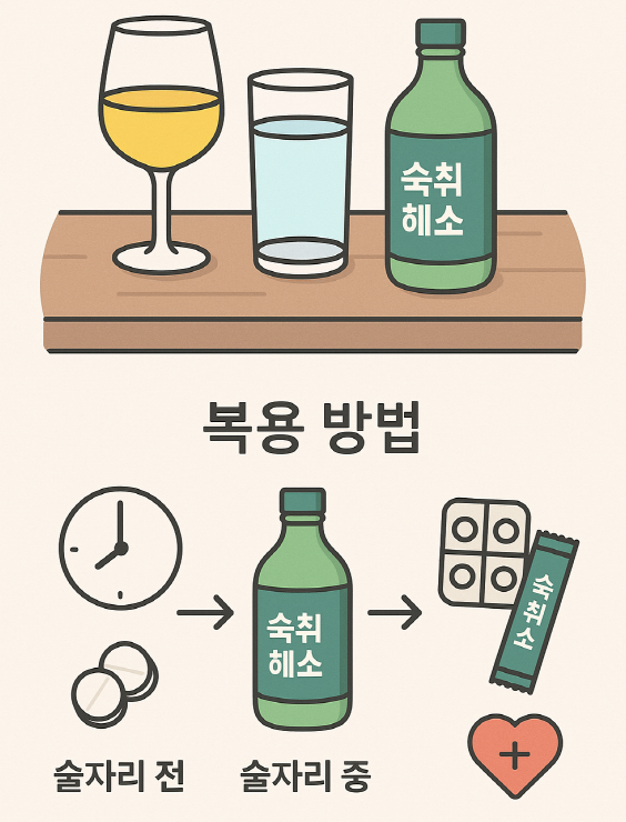 숙취해소제 원리와 효과적인 복용 방법 사진