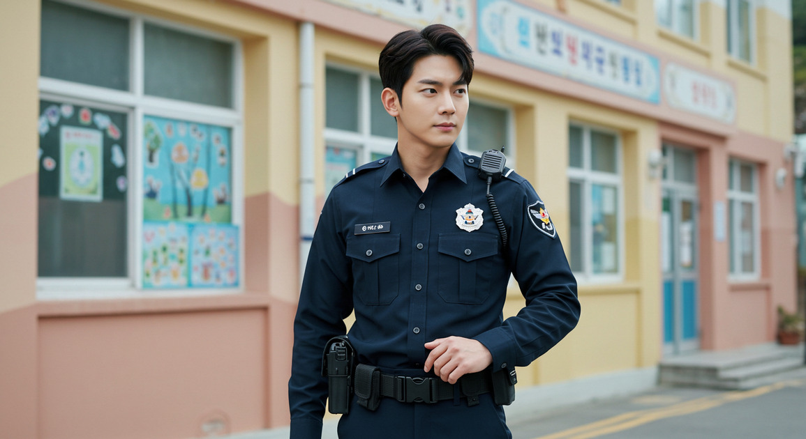 아이를 유괴로 지키는 경찰 이미지