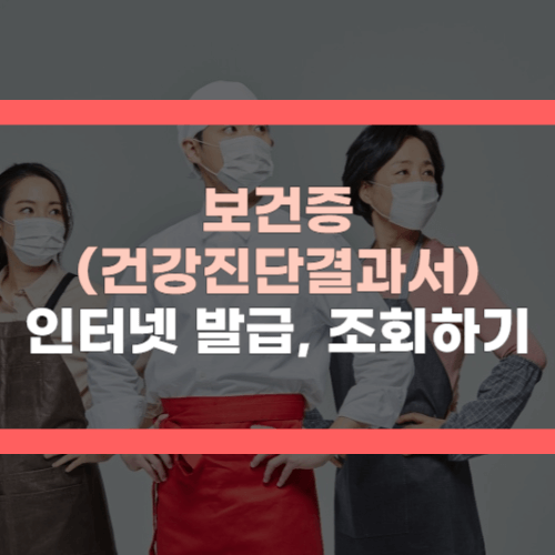 보건증 인터넷 발급