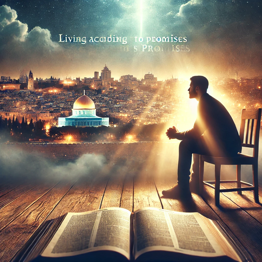 약속의 말씀을 생각하며 예루살렘으로부터 오는 좋은 것을 바라보며 살아가는 모습을 담은 그림이 완성되었습니다.