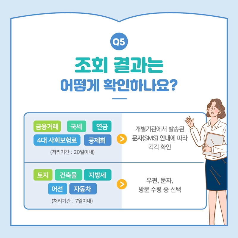 조회결과 확인방법