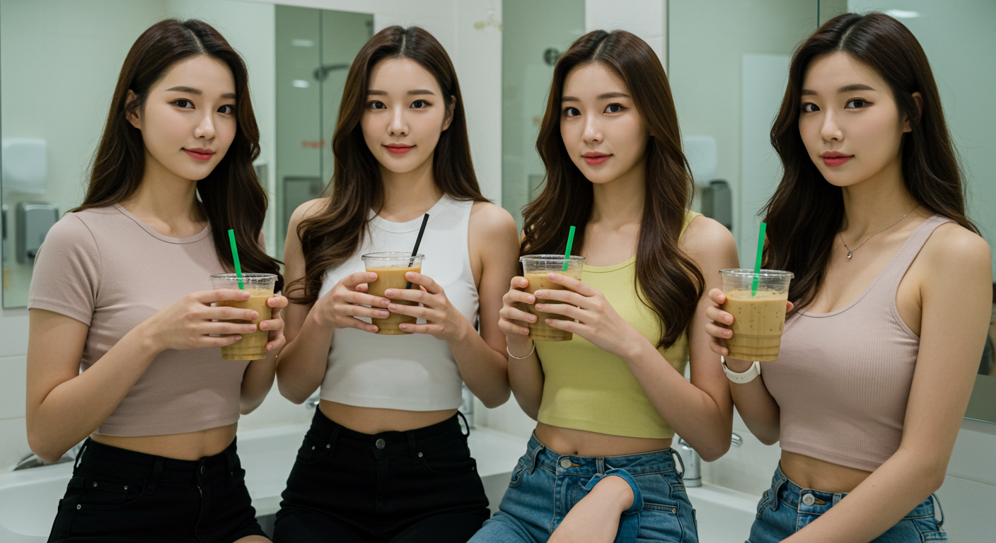 커피를 마시는 여자들