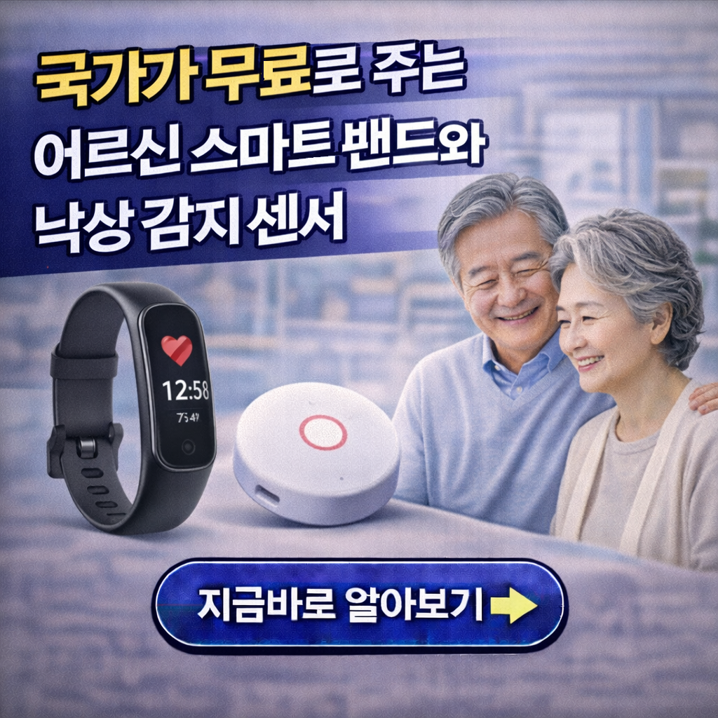 "모르면 손해! 국가가 무료로 주는 어르신 스마트 밴드와 낙상 감지 센서 이용법"