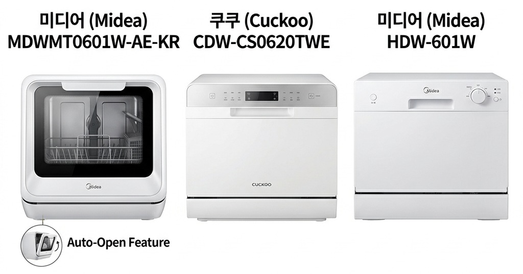 식기세척기 추천 6인용 3종 비교