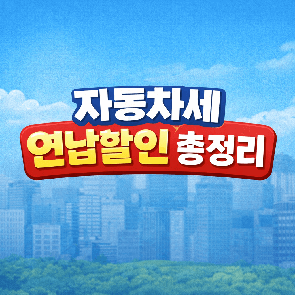 자동차세 연납할인 총정리