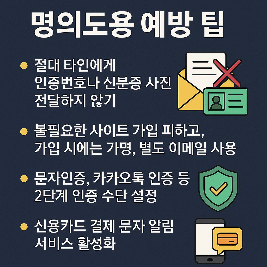 명의도용 예방팁