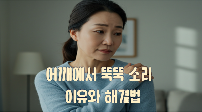 어깨에서 뚝뚝소리 나는이유