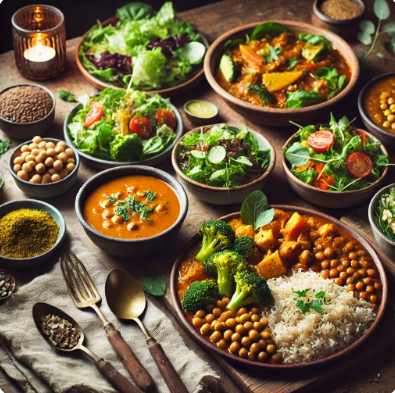 비건 식단 사진