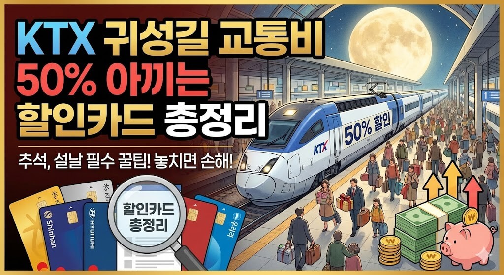 KTX 귀성길 교통비 50% 아끼는 할인카드 총정리