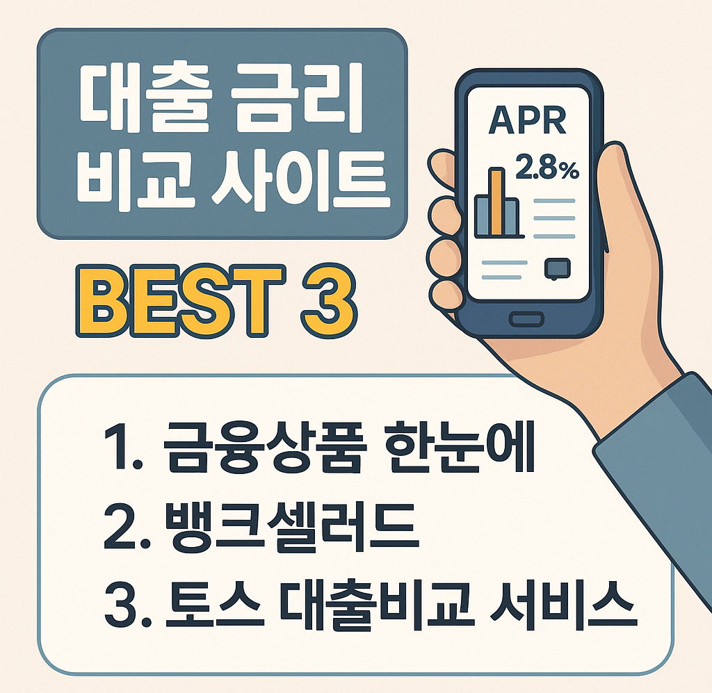 대출 금리 비교 사이트 BEST 3|2025년 최신 정리