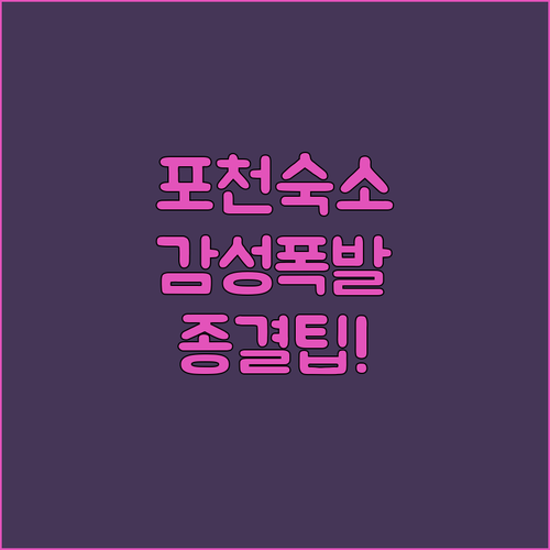 포천 가성비 호텔부터 감성 펜션까지 ..