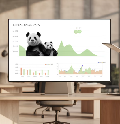 pandas 데이터 시각화와의 연동 이미지