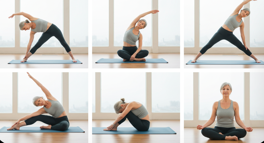 50대 관절에 부담 없는 요가 루틴