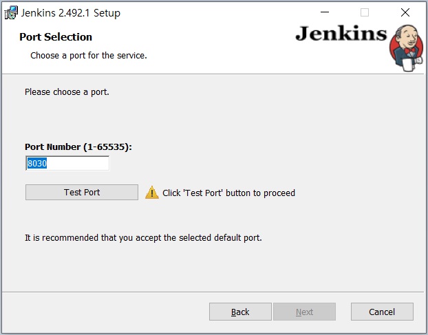 Jenkins 8080 포트 변경 설정