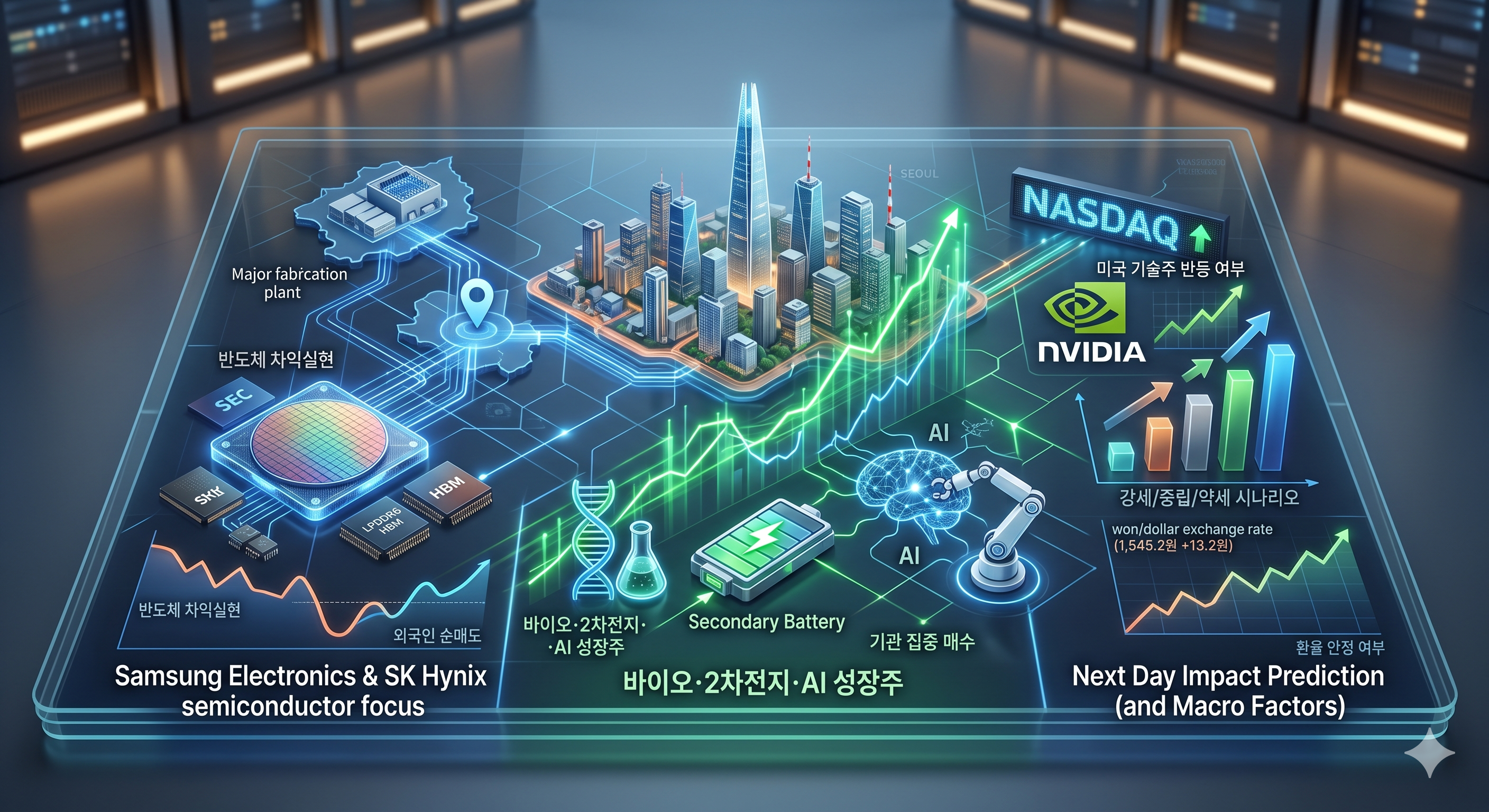 미국 기술주 변동성과 글로벌 거시 환경의 변화 인포그래픽