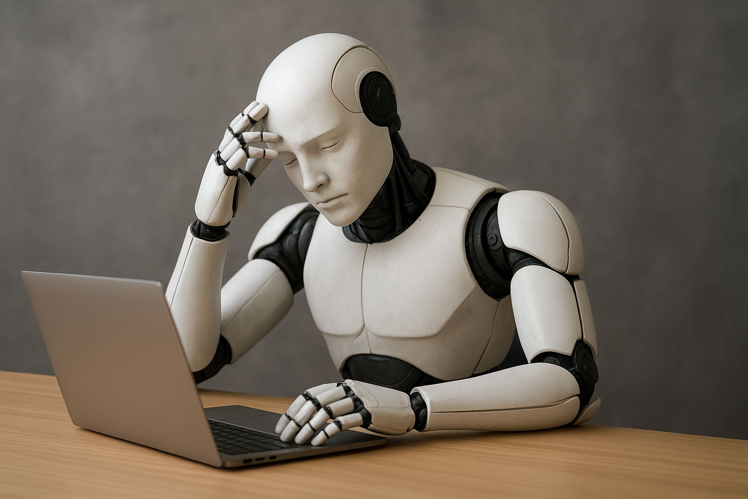 🤖 AI가 인간보다 먼저 병드는 시대 — 인공지능의 ‘디지털 번아웃’