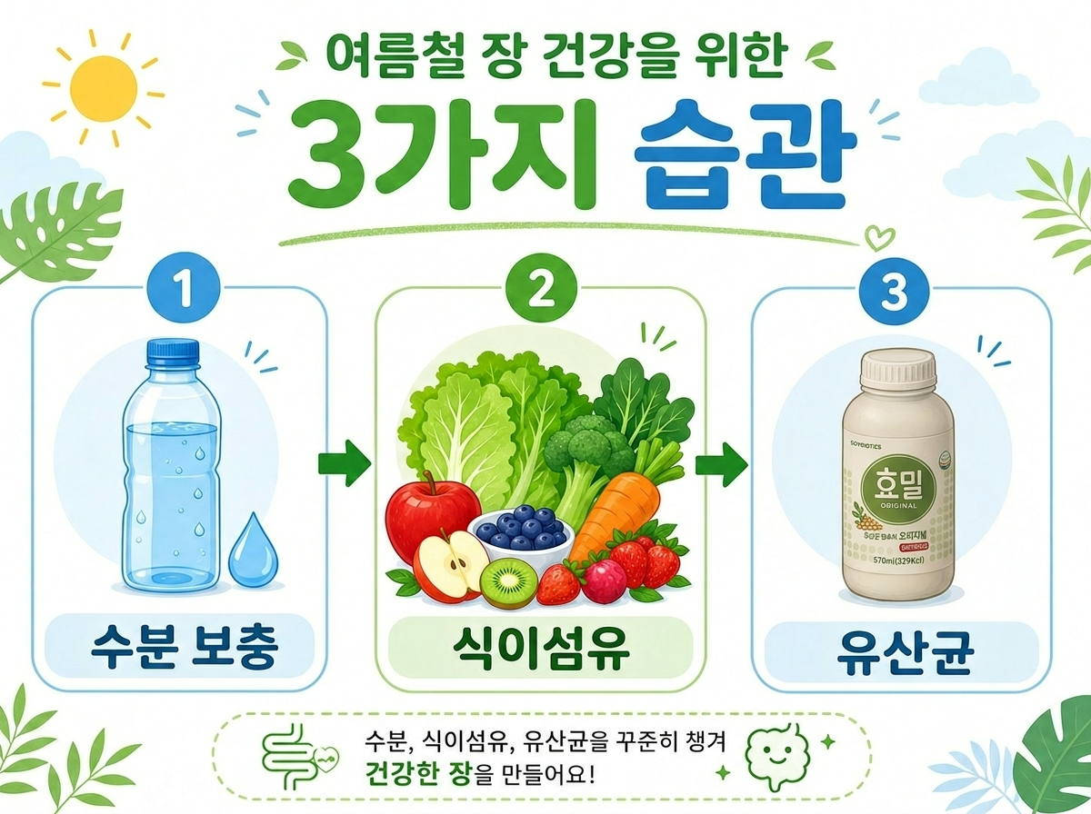 여름 장건강 관리법 유산균 루틴