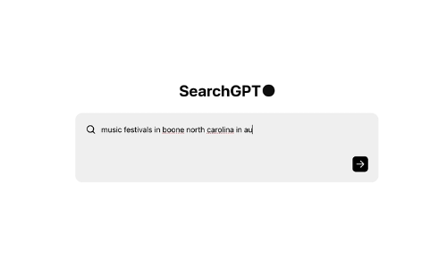 search gpt의 검색 화면