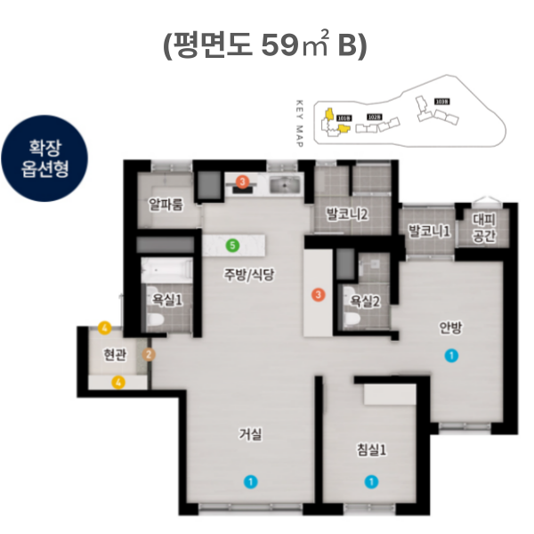리아츠 더 인천 평면도