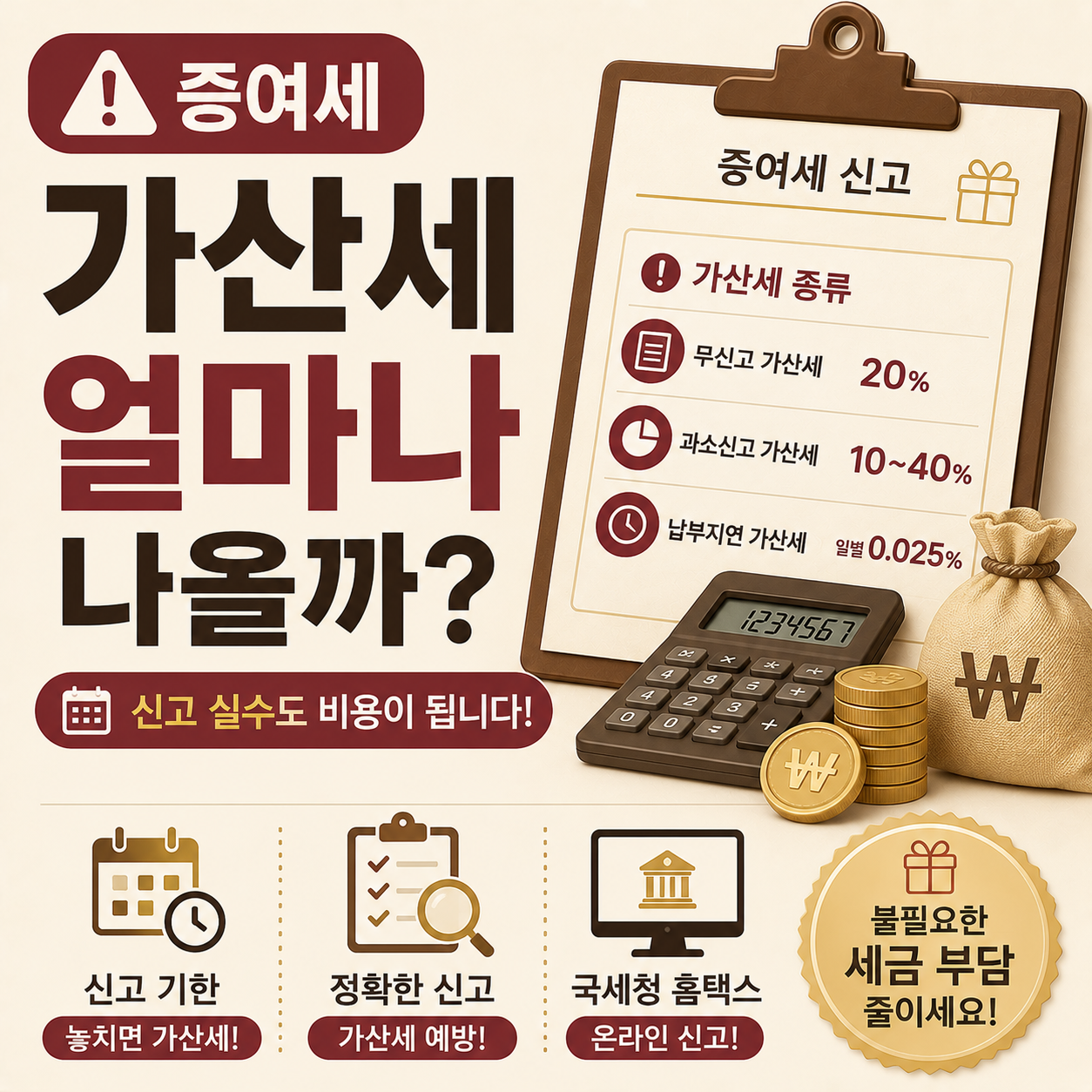 증여세 가산세 계산 안내 이미지