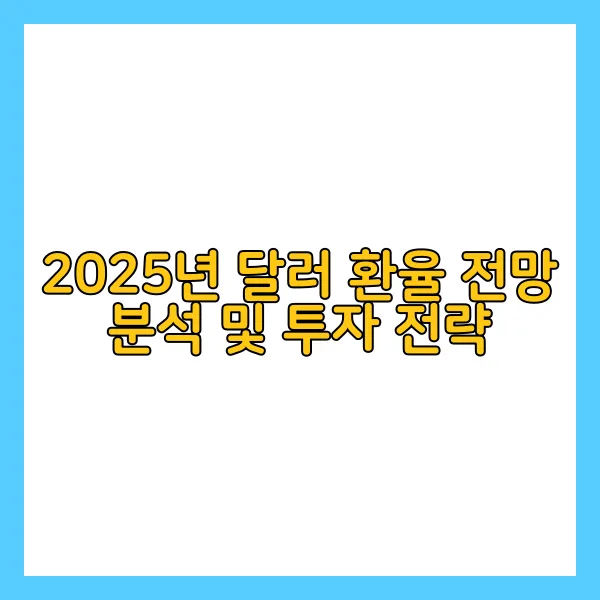 2025년 달러 환율 전망