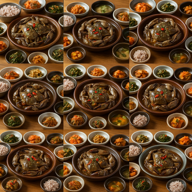 돌게장 정식 사진