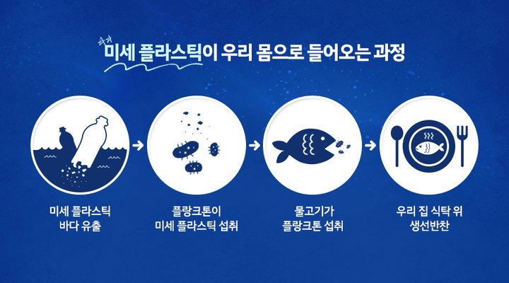 미세플라스틱이 우리 몸으로 들어오는 과정