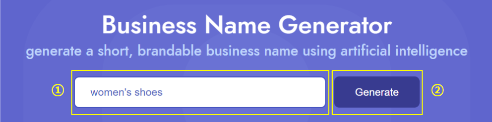 Namelix 사용방법 - 키워드 입력