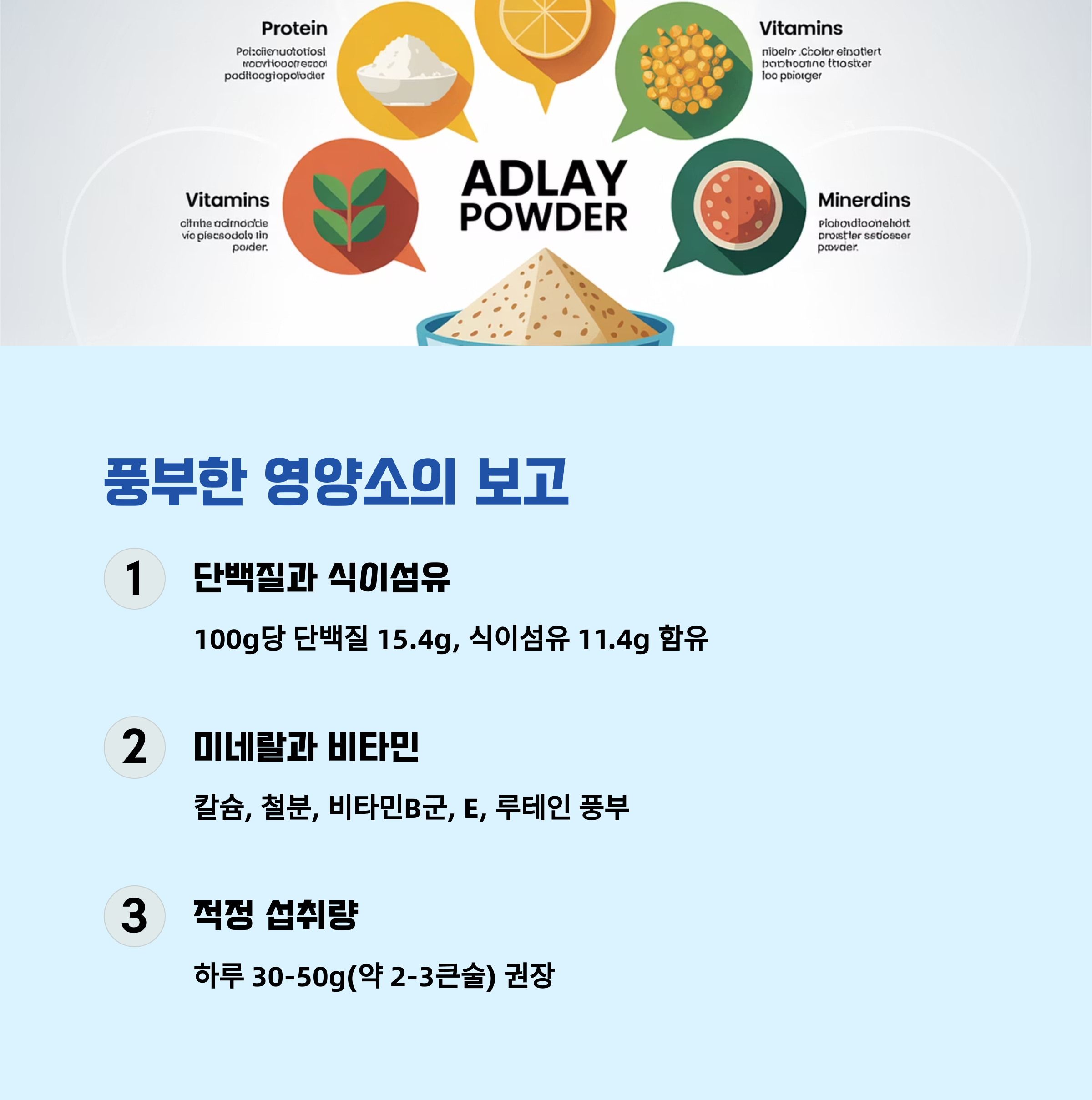 풍부한 영양소, 율무가루의 주요 성분 정리