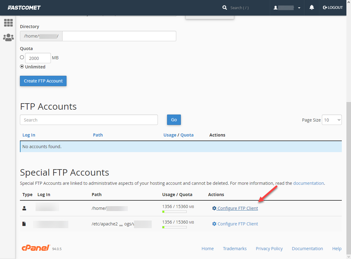해외호스팅 FastComet에서 FTP 접속하기