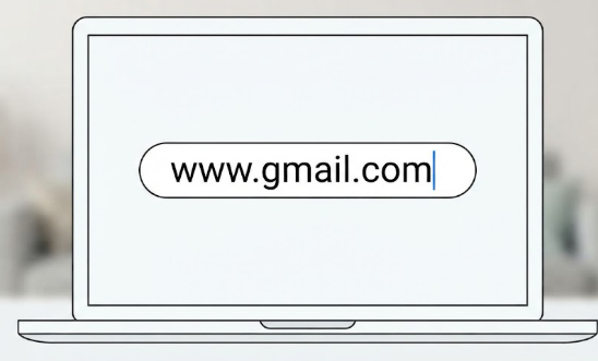 www.gmail.com 입력된 화면 모습 썸네일